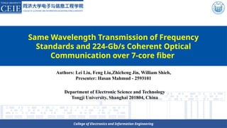 Same Wavelength Transmission of Frequency Standards and 224-Gb/s ...
