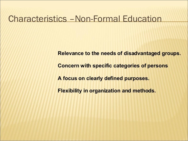 examples of non formal education examples of non formal education