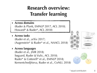 Neural Semi-supervised Learning under Domain Shift Slide 2