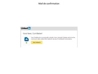 Mail de confirmation
 