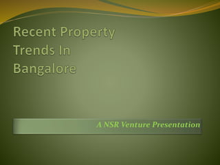 A NSR Venture Presentation 
 