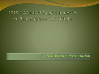 A NSR Venture Presentation
 