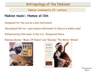 Nubian music: Hamza el-Din
Composed for the oud as a solo instrument.
Also played the tar, a percussion instrument in felu...