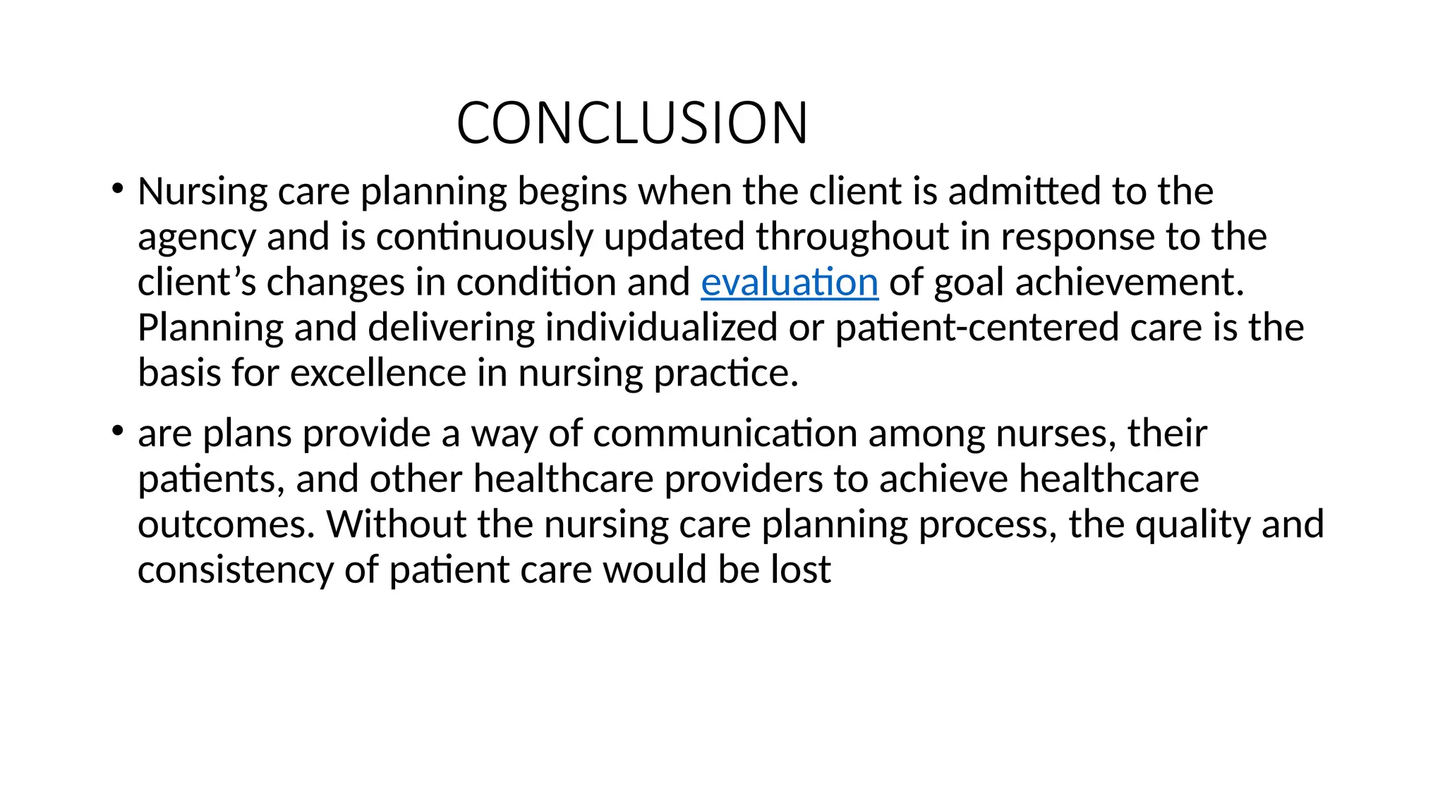 Presentation Nursing process and Nursing care plan | PPT