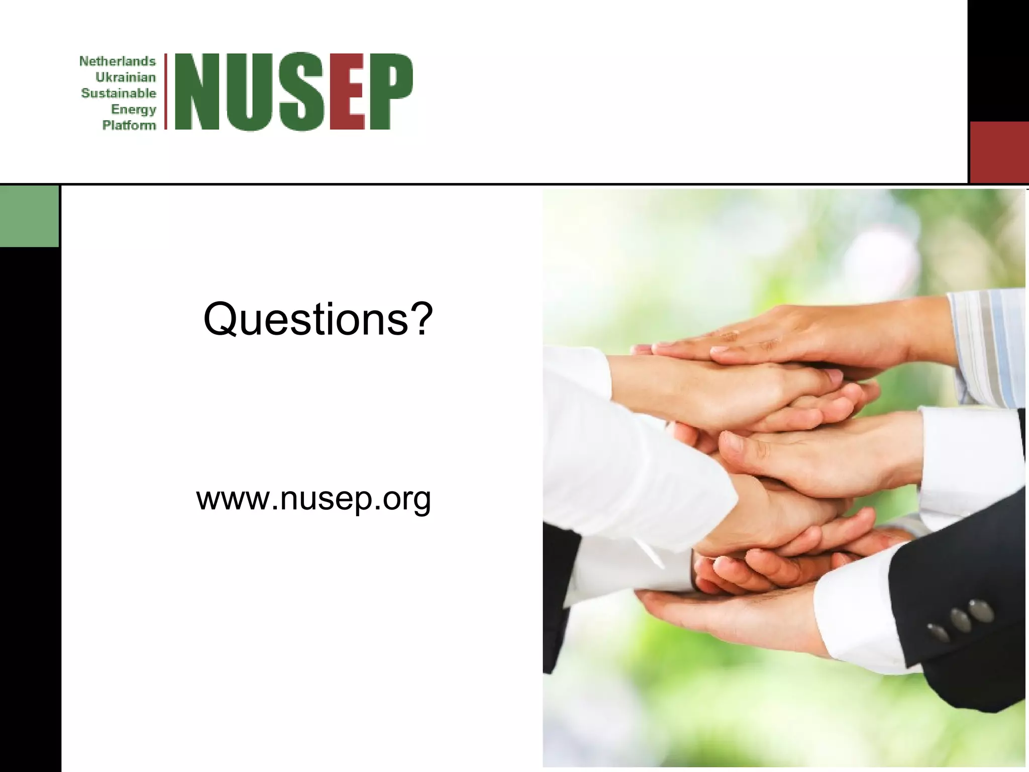 Questions? www.nusep.org  