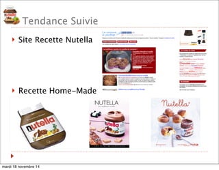 Tendance Suivie 
! Site Recette Nutella 
! Recette Home-Made 
mardi 18 novembre 14 
 