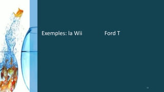Exemples: la Wii Ford T
13
 