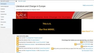 http://ocw.kuleuven.be
#LACE13: what, whyandhow?
This is it.
Our first MOOC.
 