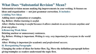 Mastering Substantial Revision in Academic Writing for Clearer ...