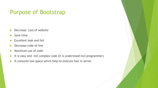 Presentation of bootstrap | PPTX