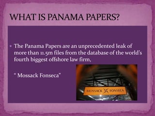 PANAMA LEAKS | PPTX
