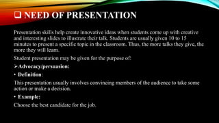 Presentation on the topic of presentation