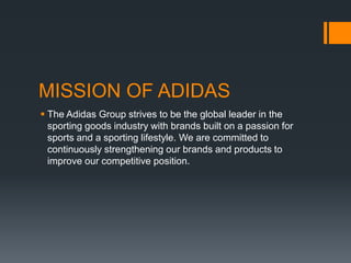 eksil opretholde Udtømning Adidas Management and Managerial Structure | PPT