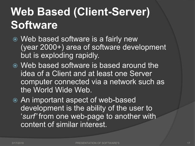 Presentation of computer ( software) | PPT