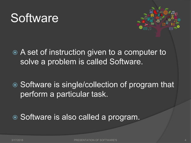 Presentation of computer ( software) | PPT