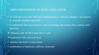 Presentation of computer network on data link layer | PPT
