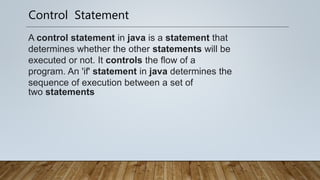 Presentation of control statement | PPT