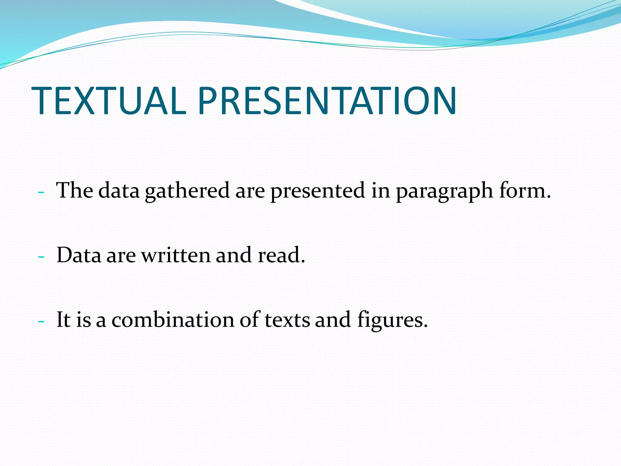 Presentation of data | PPTX