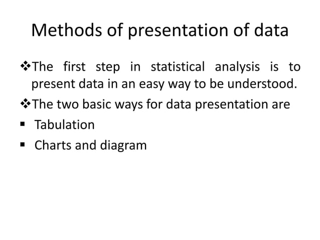 Presentation of data | PPTX | Physics | Science