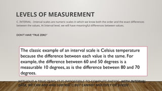 Interval Measurement Examples PRESENTATION OF DATA Nominals, Ordinals.pptx