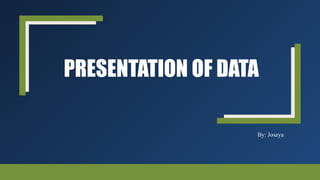 Data Field Presentation PRESENTATION OF DATA in statistical field.pptx
