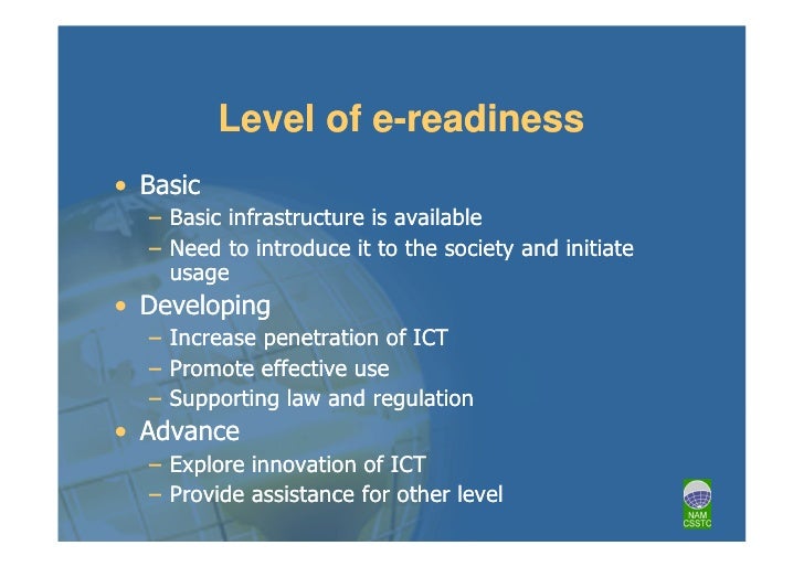 Presentation of e readiness