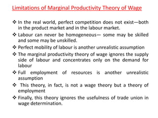 What are the Limitations of Marginal Productivity Theory: Unveiling Constraints