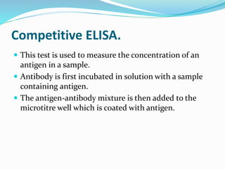 Presentation of elisa test | PPTX