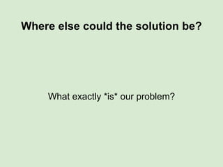 Common provider-implemented API?
a la TDWG/TAPIR and caBIO...
too many specialist domains & data-types
resistance to harmonization
resistance to implementation
(time, money, expertise, ‘just don’t care’)
attempting to impose standards
is a Mug’s game!
 