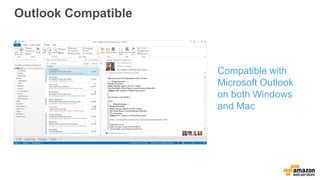 Outlook Compatible
Compatible with
Microsoft Outlook
on both Windows
and Mac
 