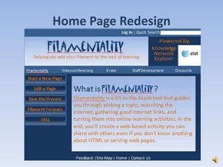 Home Page Redesign
