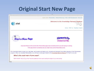 Original Start New Page