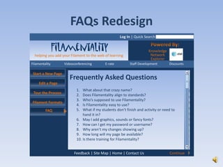 FAQs Redesign
