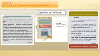 Presentation of first chapter [make your book] | PDF
