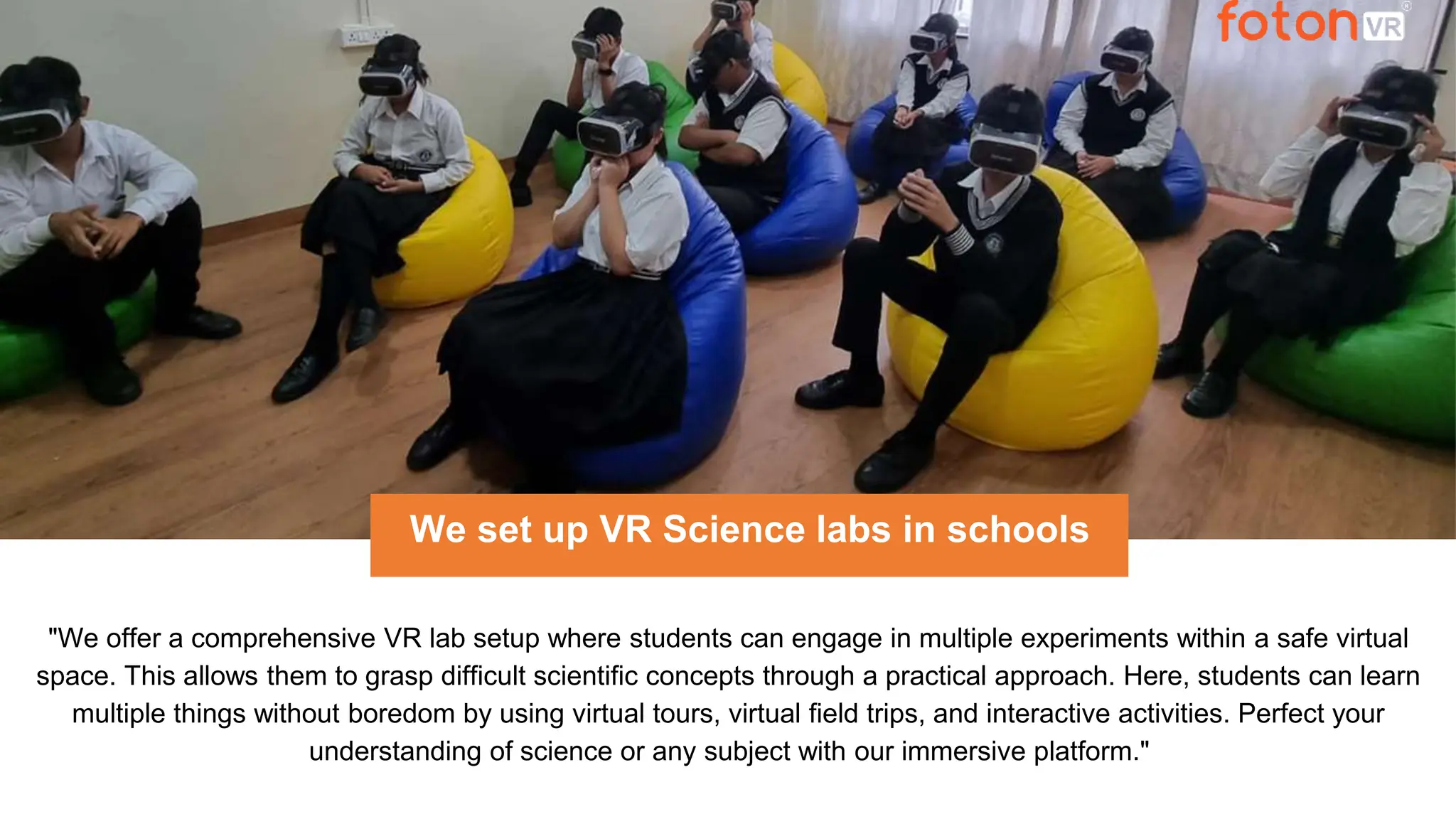 fotonVR - A Virtual Reality in education | PPTX