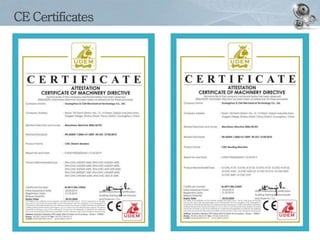 CE Certificates
 