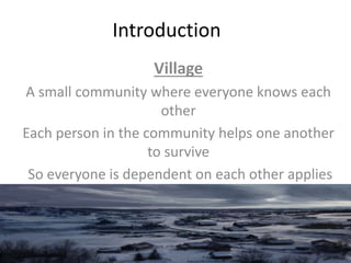 Presentation of global village | PPTX