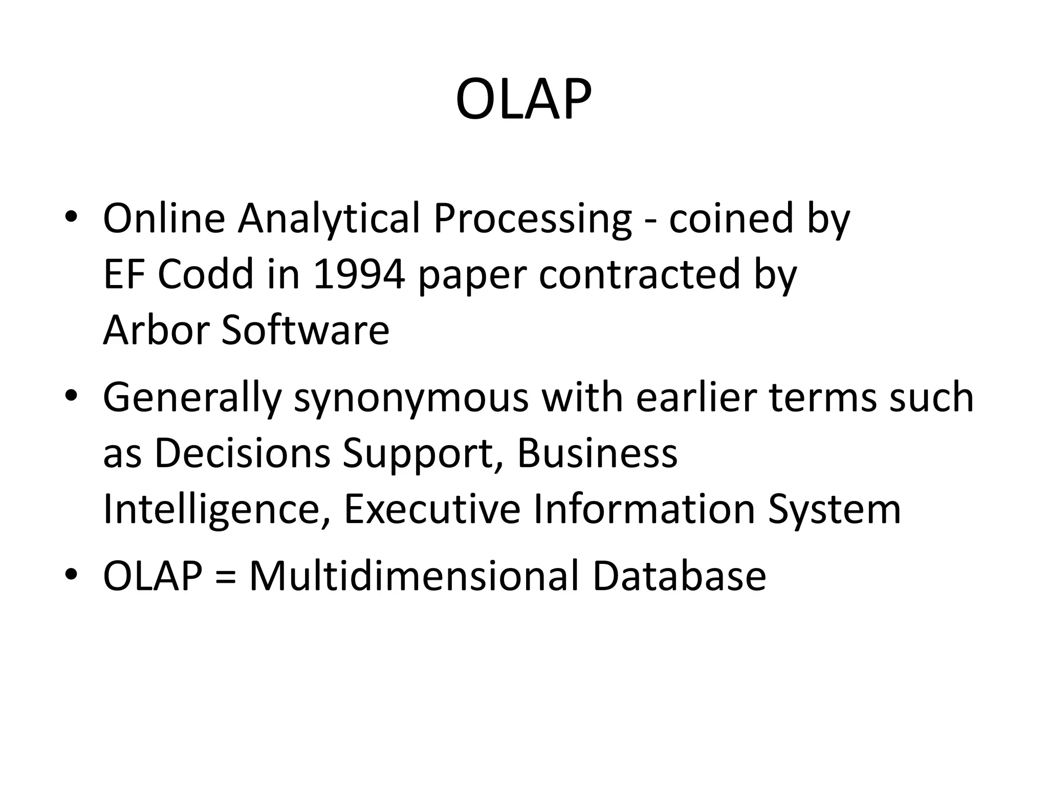 Data mining for decision supportTwo capabilities are provided new business opportunitiesAutomated prediction of trends and behavior: for ex, targeted marketing.Automated discovery of previously unknown patterns: for ex, detecting fraudulent credit card transactions and identifying anomalous data representing data entry-keying errors.