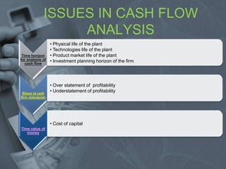 Issues In Cash Flow Analysis | PPTX