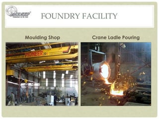 FOUNDRY FACILITY
Moulding Shop Crane Ladle Pouring
 