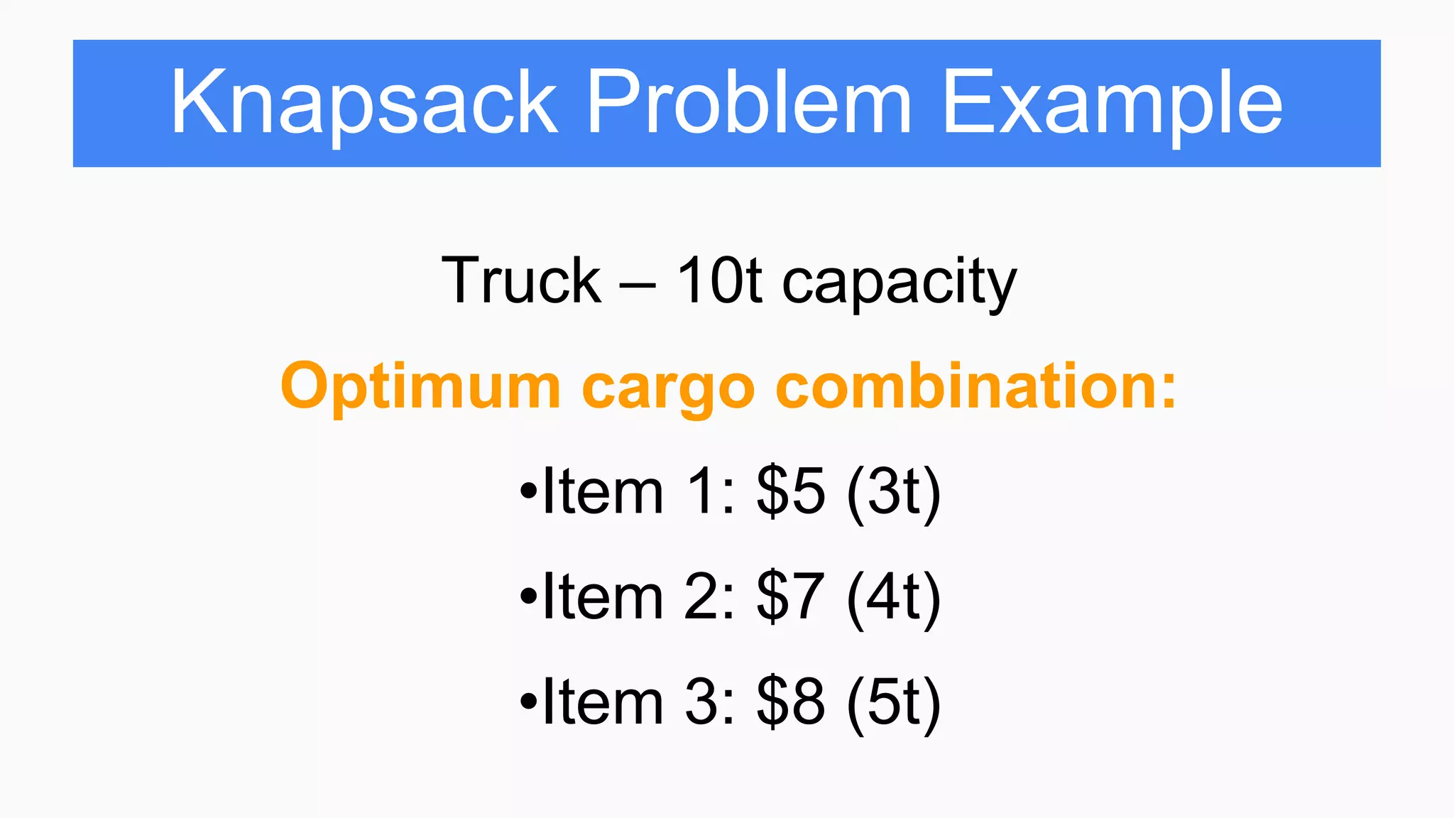 Presentation of knapsack | PPTX