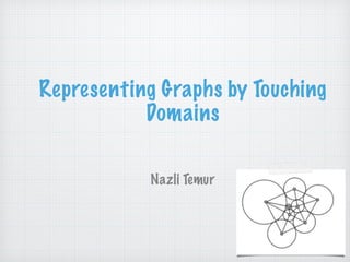 Representing Graphs by Touching
Domains
Nazli Temur
 