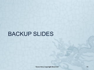 BACKUP SLIDES
Yosen Chen, Copyright Reserved 51
 