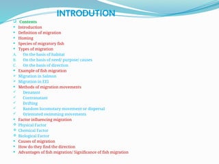 Migration Definition Science Presentation of migration of fish.pptx