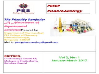 PESCP Pharmacology newsletter