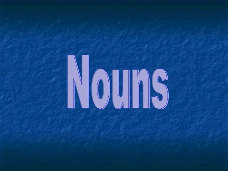 presentation for nouns