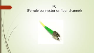 Presentation of optical fiber connector | PPTX