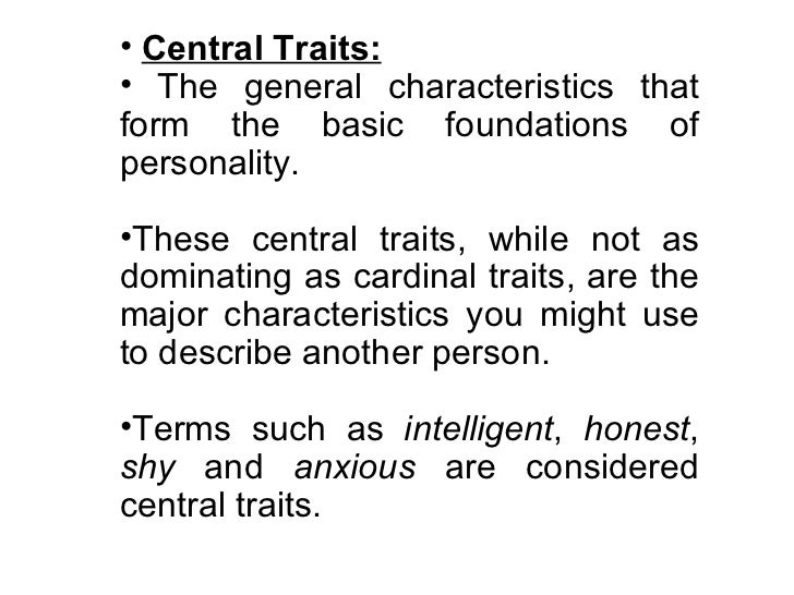 Presentation of personality