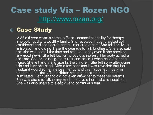 Domestic violence case study examples