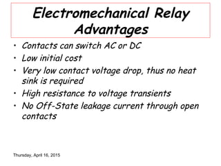 Electromechanical Relay | PPT